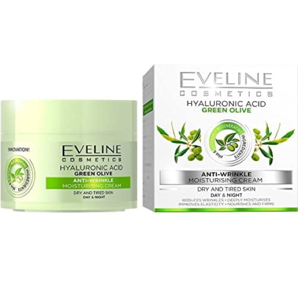 Brand New/SEALED!! EVELINE Green Olive Anti Wrinkle Cream